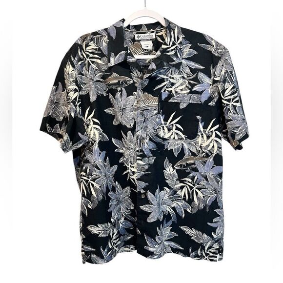 COLUMBIA Tropical Men’s Button Down Shirt Size Medium - Picture 1 of 7